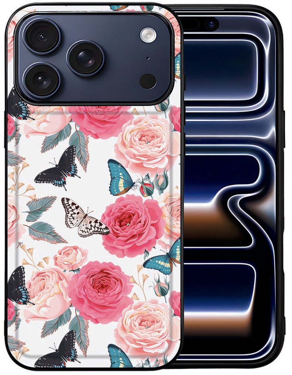 Back Cover iPhone 17 Pro Butterfly Roses