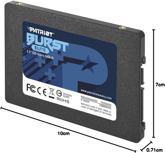 Interne SSD - Solid State Drive - Snellere PC - Energiezuinig - 2.5 inch - Zwart — afbeelding 4