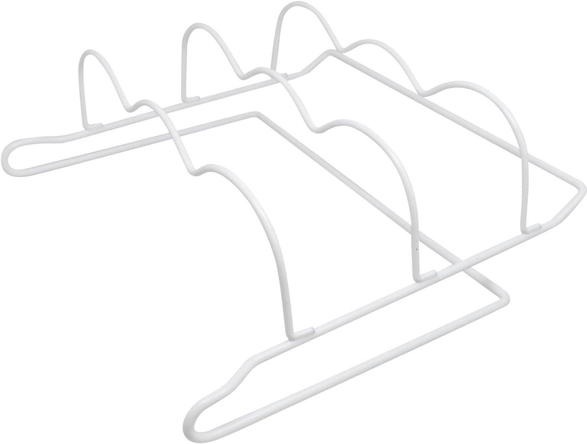 Koelkast Flesrek - Wijnfles Houder - Ruimte Besparen - Stapelbaar Ontwerp - 33cm Breed - Wit