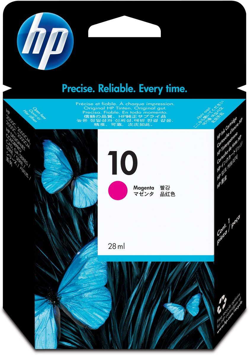 HP 10 - Inktcartridge / Magenta (C4843AE)