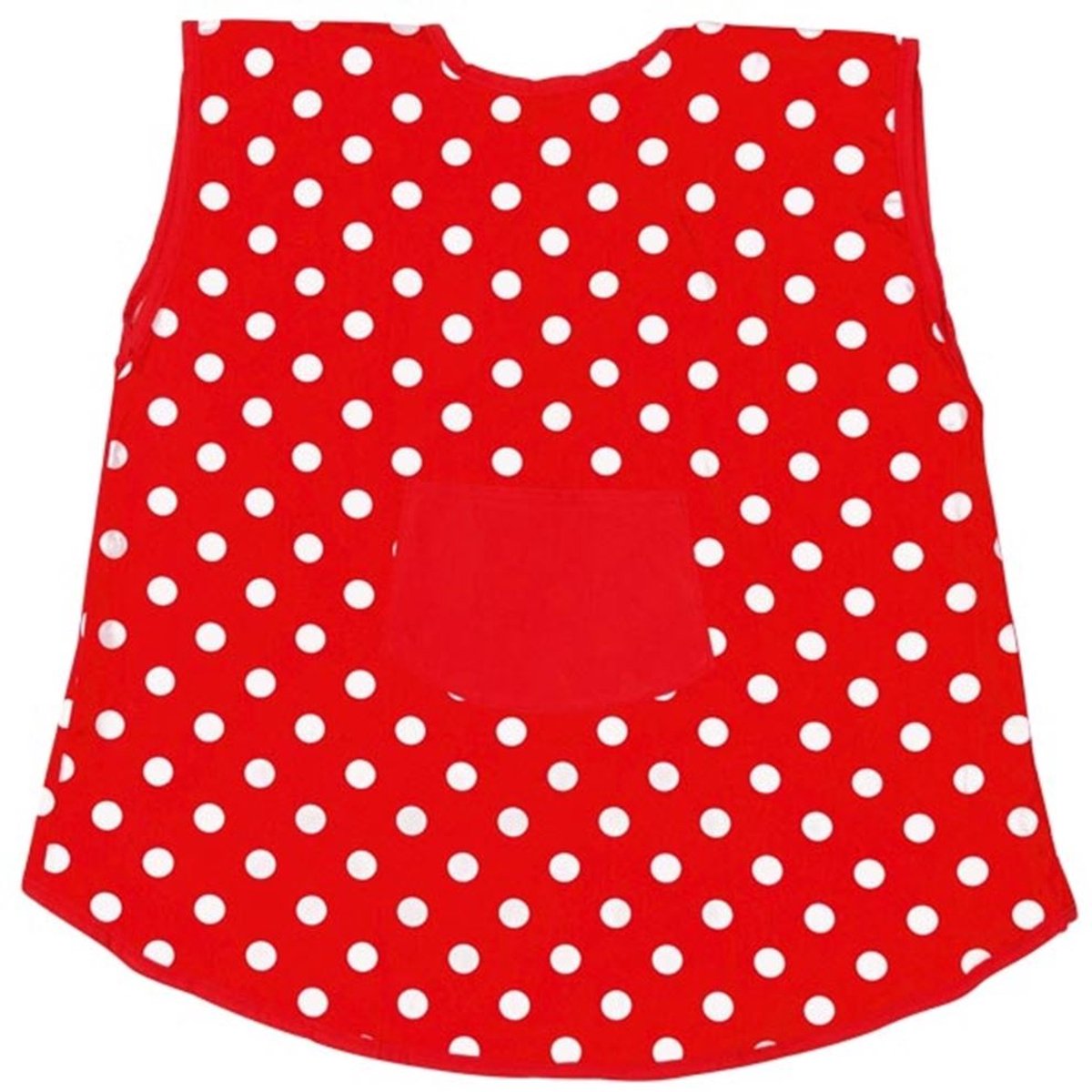 GOKI Schort - Rood Met Witte Stippen - Katoen - 3 Jaar