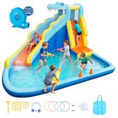 vente unique Château Gonflable 6 en 1 Enfants avec Souffleur 480W Maison de Saut