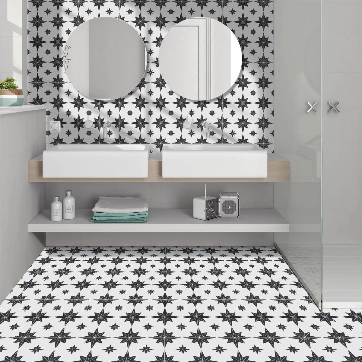Vloertegelstickers - Stickers Keuken Badkamer - Vloeren Renoveren - Verdikte Waterdichte V