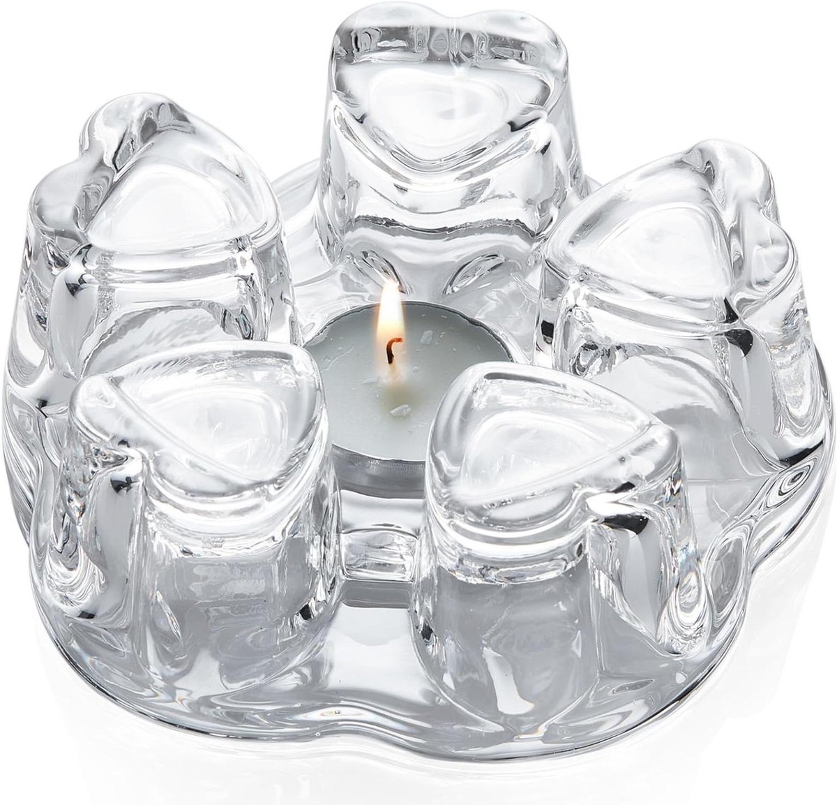 Theepot Warmer - Thee Warmer - Warme Thee - Theelichthouder - 13.5 cm - Transparant