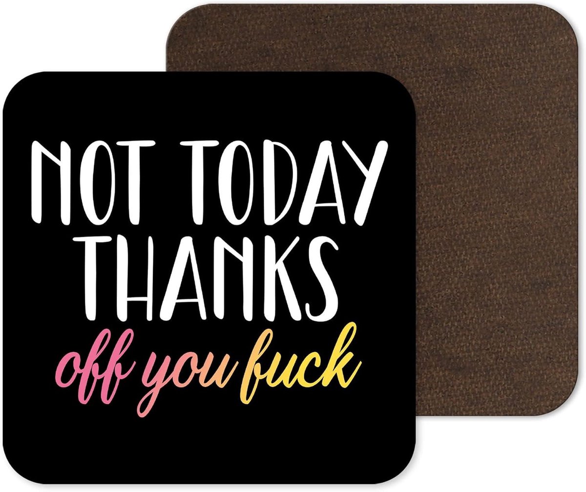 Grappige Onderzetter - Mok Mat - Kantoor Thuis - Levendige Print - 9x9cm - Multicolor