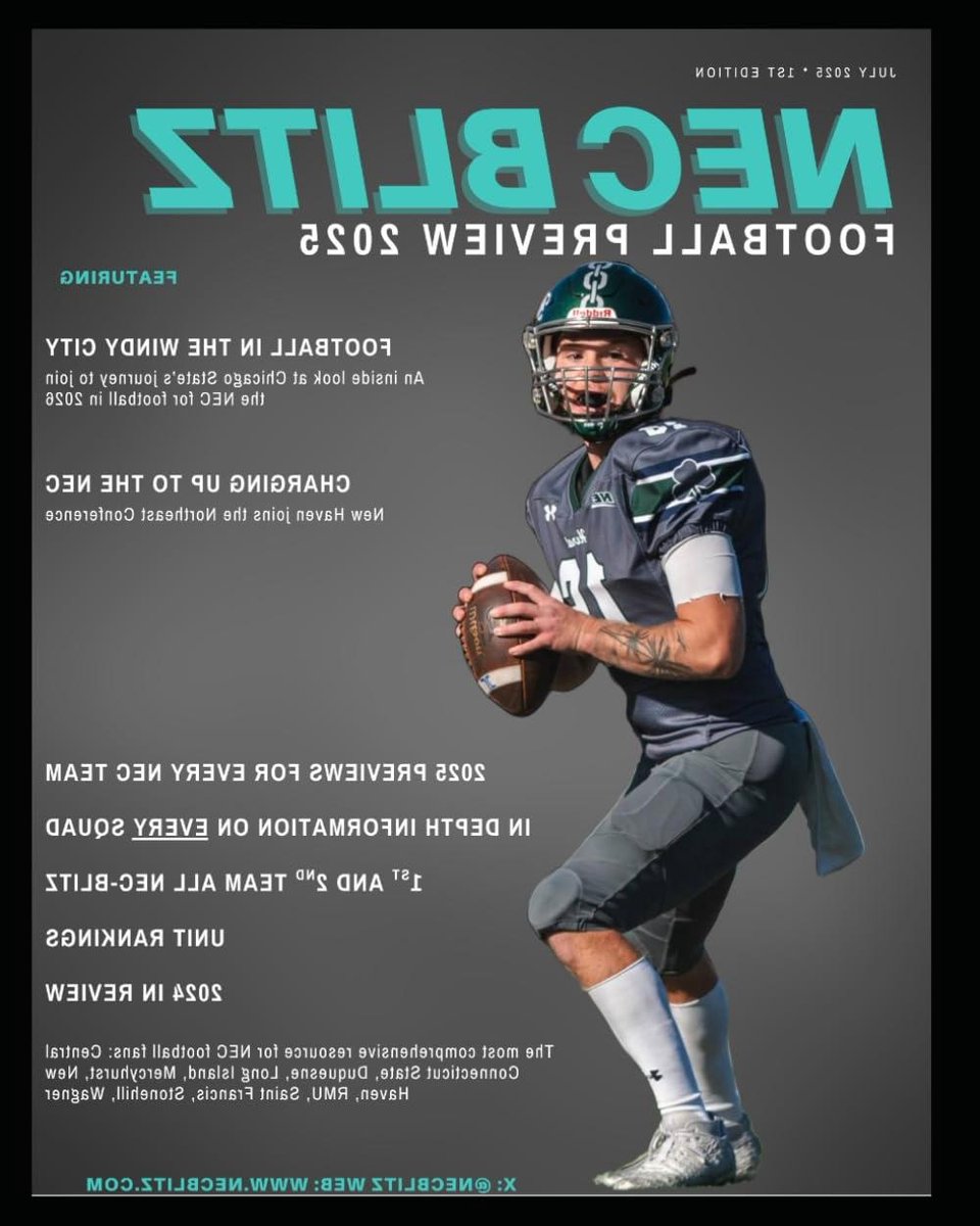 NEC Football Preview - NEC Conference Guide - Seizoen Voorspelling - Diepgaande Analyse - 20.32 x 25.4 cm