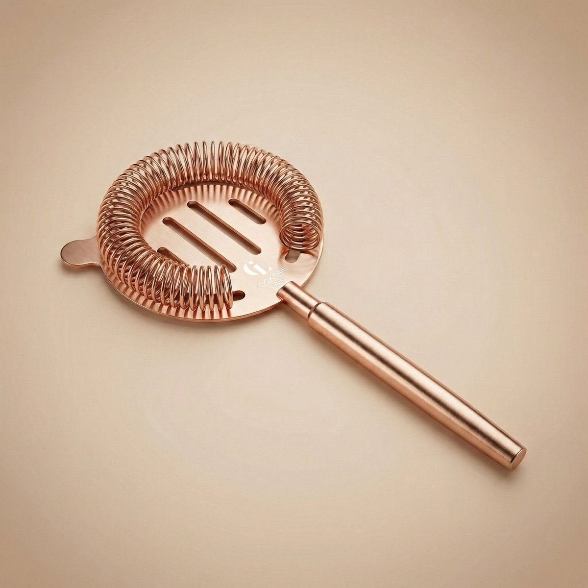 Cocktail Lab Cocktail Strainer – Hawthorne Strainer – RVS – Rosé Goud – Professioneel