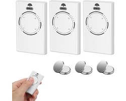 Poort Afstandsbediening - Garagedeur Zender - Toegang Bediening - 4 Kanalen Draaicode - 5.8 cm