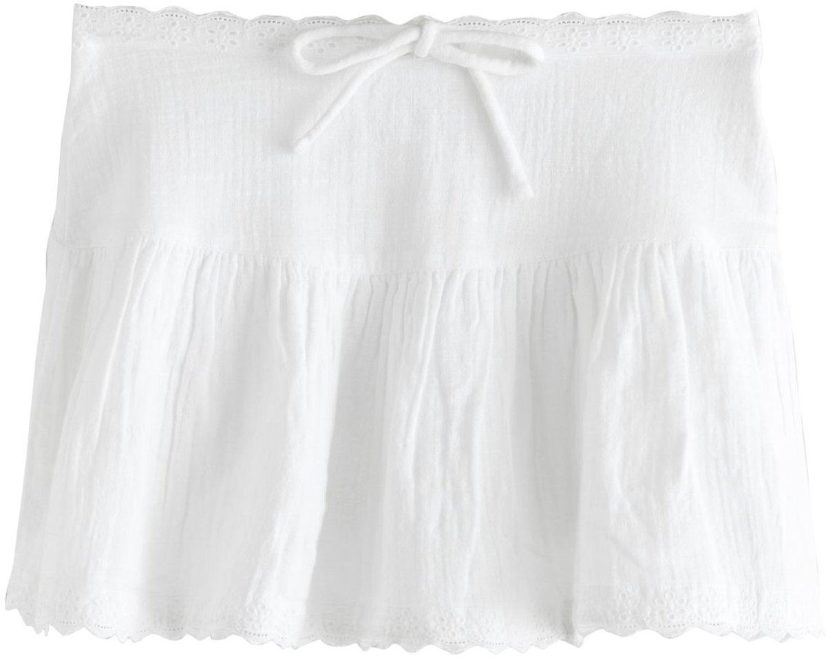 Next - Dames - Minirok met elastische taille - Wit