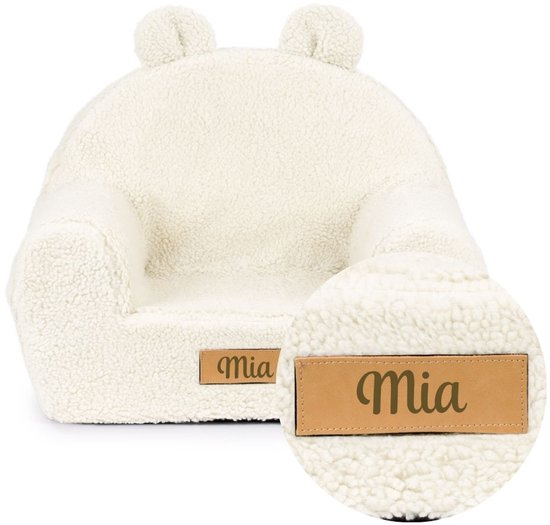 Flumi Kinderfauteuil - Teddy Lichtbeige van Merkloos — afbeelding 5