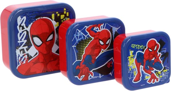 Spiderman schoolset; rugzak en lunchset 5-delig — afbeelding 2