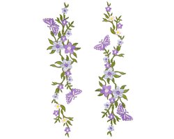 Dailygoody – Vlinder bloem patch – Geborduurde bloemen patches – Perfect voor kleding en accessoires – Paars – Decoratieve patches – Voor dames – Dailygoody – Vlinder bloem patch – Geborduurde bloemen patches – Perfect voor kleding en accessoires – Paars – Decoratieve patches – Voor dames –
