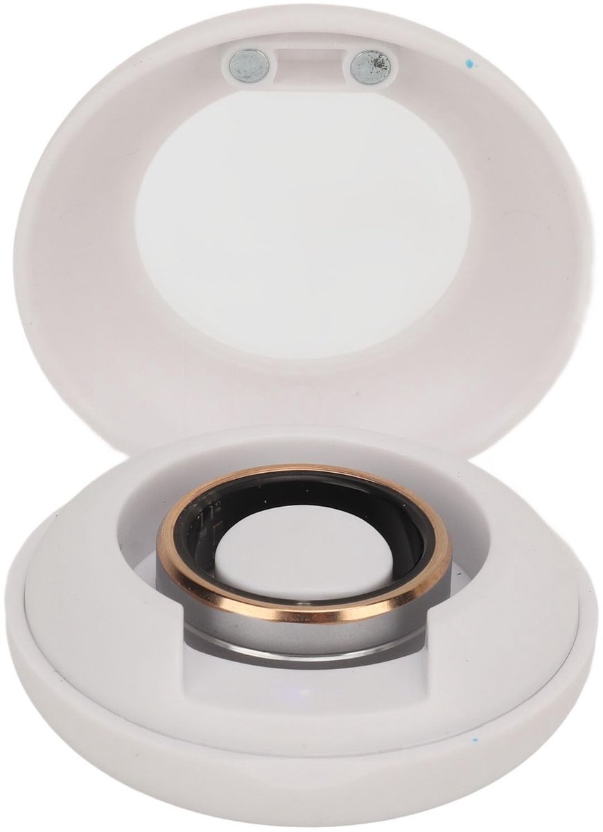 Dailygoody - Gezondheidsring - Slimme Ring met Fitnesstracker - IP68 Waterdicht - Fitnessring - Temperatuur- en Slaapmonitor - Geschikt voor Heren en ...