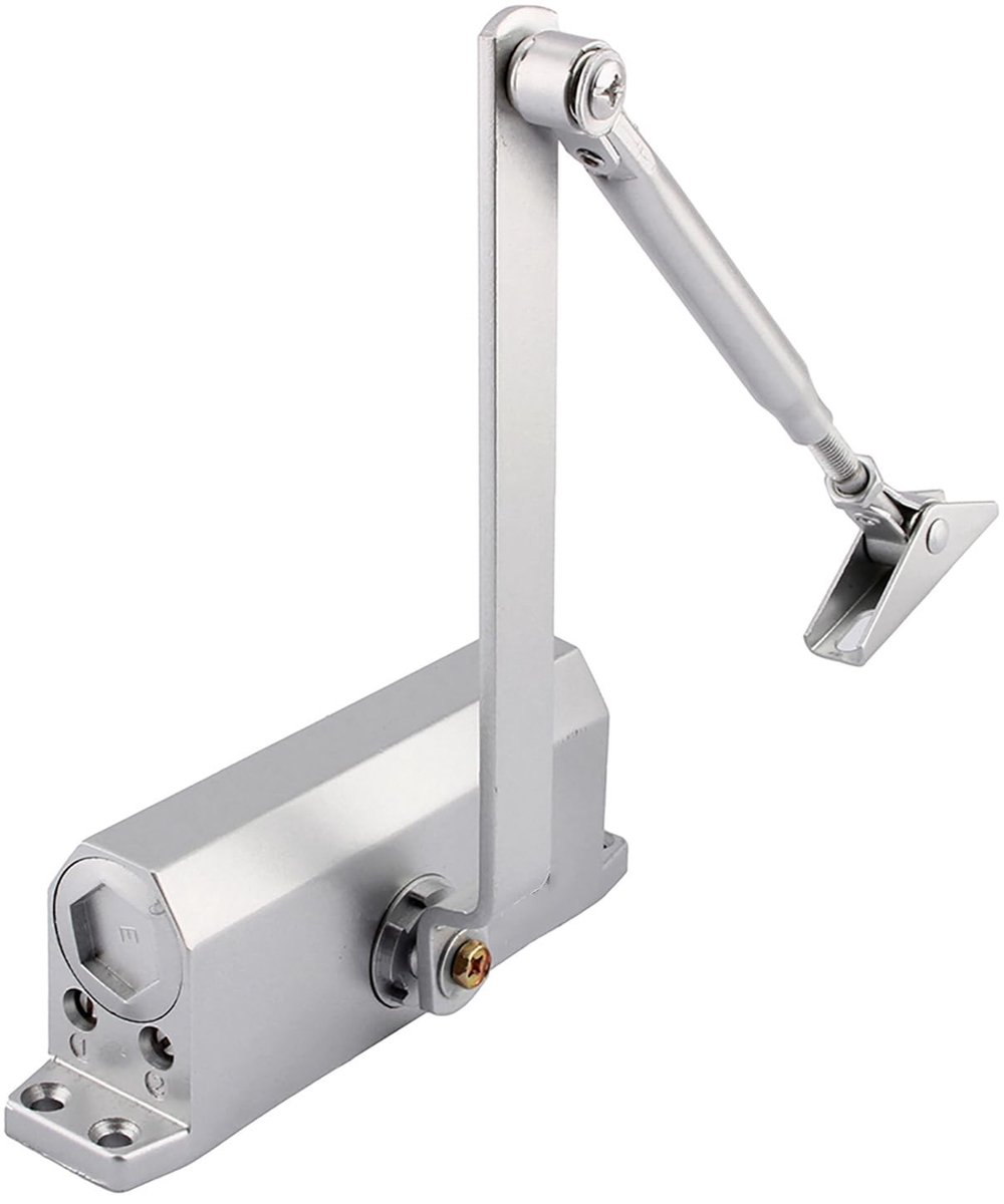 Dailygoody - Instelbare Automatische Deursluiter - Hydraulisch Deurslot - Zilver - Veiligheid - Geschikt voor Thuis en Kantoor - Aluminium