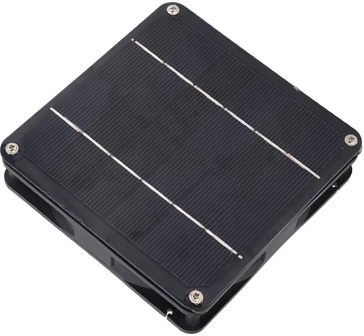 Dailygoody - Afzuigventilator - Zonne-energie - Eenvoudige installatie - Zwart - Stille ventilator - Veelzijdig en energiezuinig - Geschikt voor binne