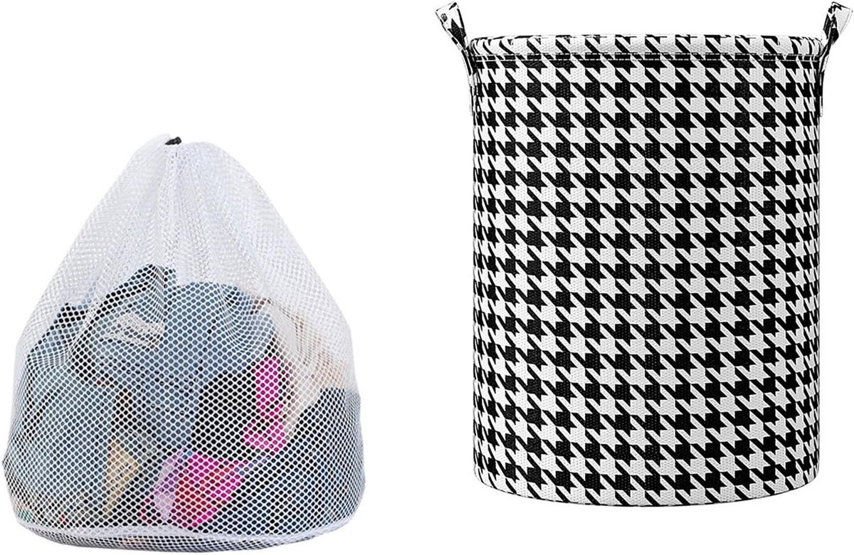 Grote Opvouwbare Wasmand met Mesh Waszak - Ideaal voor Speelgoed en Vuile Kleding in Kinderkamer en Badkamer