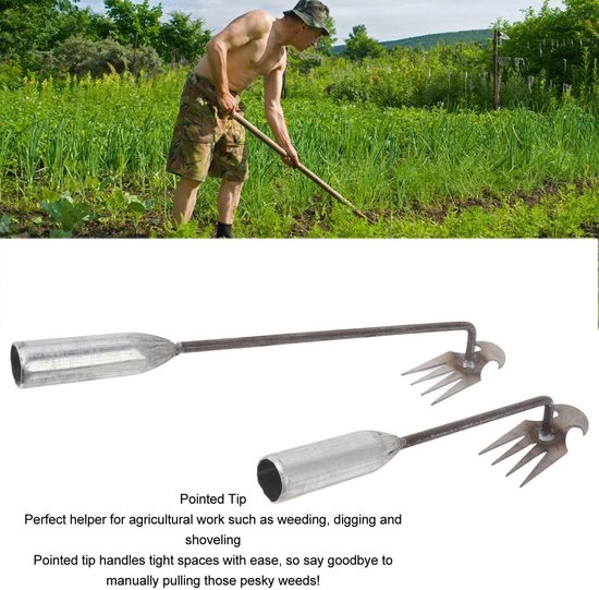 Store_9 - Wieden Tool - Onkruid Trekker - Draagbare Handschoffel - 2 stuks - Tuinieren - Lange Handgreep - Geschikt voor Achtertuin van Store 9 — afbeelding 2