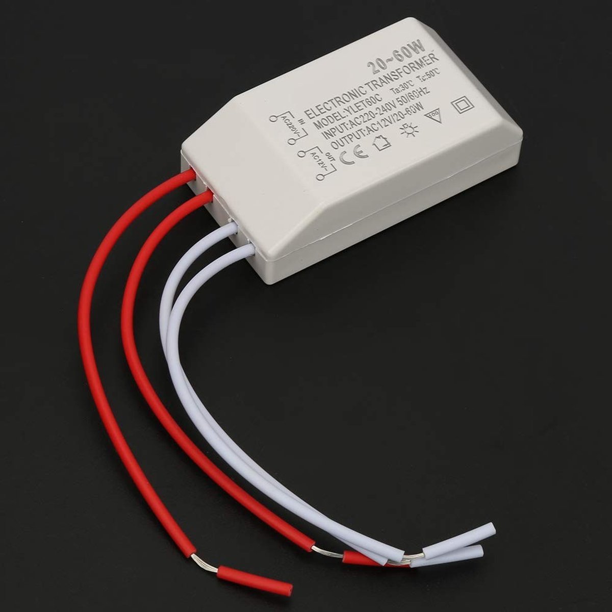Dailygoody - Spanningsomvormer - 220 V naar 12 V - Ultradun en compact - Elektronische transformator - Stabiliteit en flexibiliteit - Geschikt voor di...