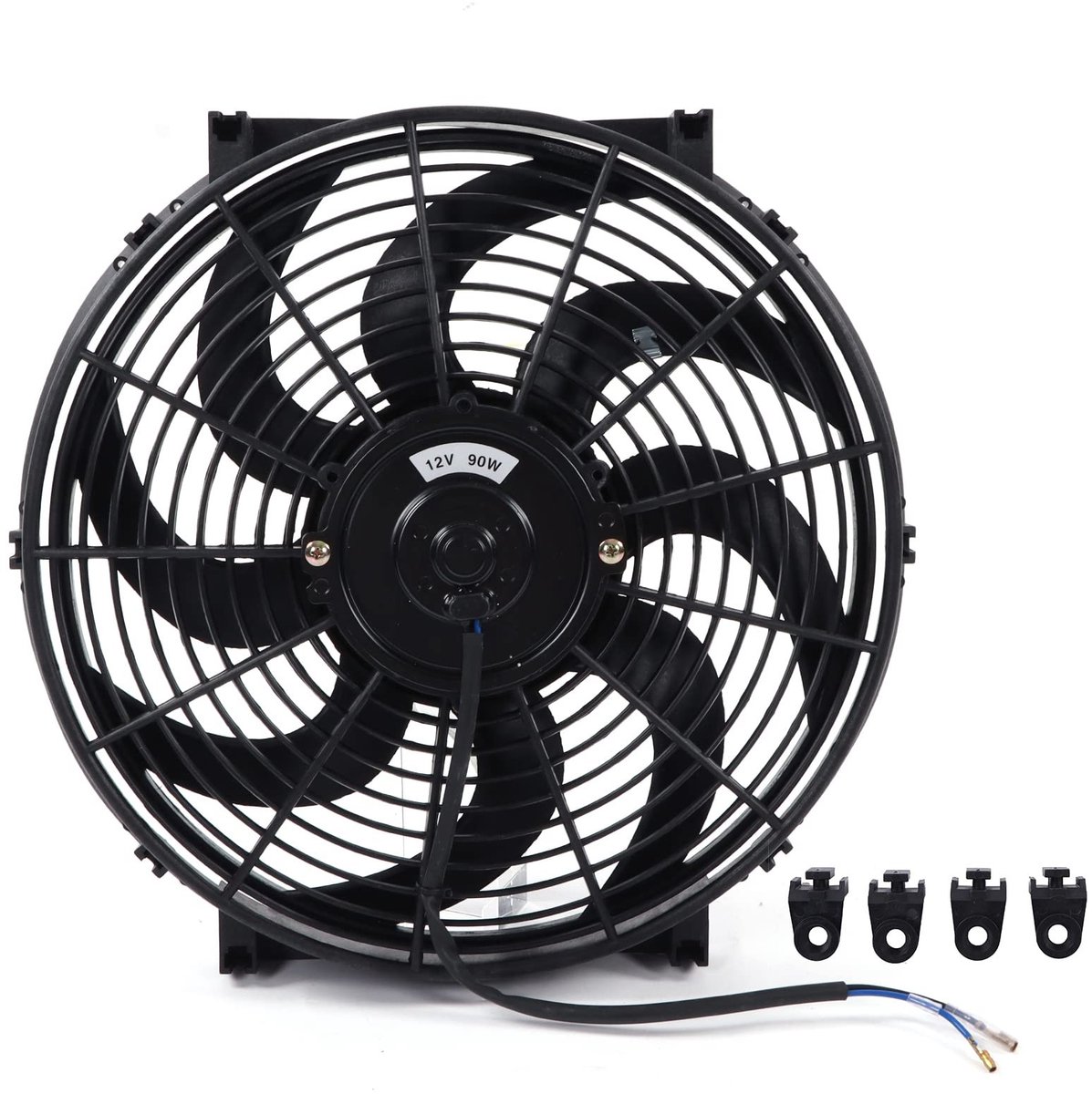 Dailygoody - Elektrische Radiator Ventilator - Universele Koelventilator - Verbeterde Warmteafvoer - 14 inch - 12V 90W - Efficiënt Koelen - Gesch