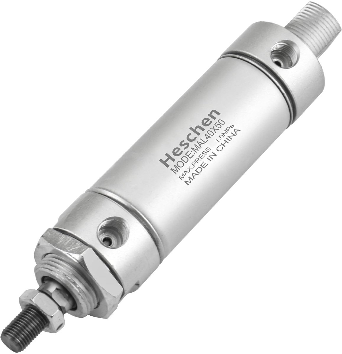 Dailygoody - Pneumatische Luchtcilinder - Dubbelwerkend - 40mm x 50mm - PT1/4" Aansluiting - Voor Automatisering - Ideaal voor Pneumatische Toepassingen