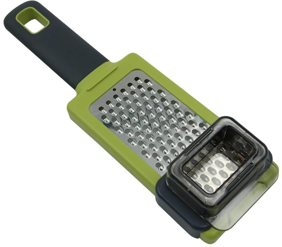 Dailygoody - Roestvrijstalen handrasp - Knoflook en gember - Siliconen handvat - Groen - Vaatwasserbestendig - Keuken gadget - Fijn raspoppervlak