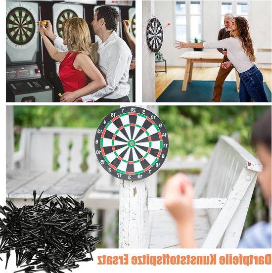 200 Stuks Plastic Dart Tips voor Soft Darts - Vervangende Punten en Reservepunten voor Dartspeelplezier — afbeelding 2
