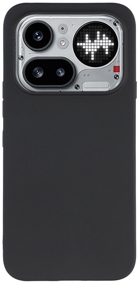MobyDefend Hoesje - Geschikt voor Nothing Phone (4a) Pro - TPU Backcover - Mat Zwart