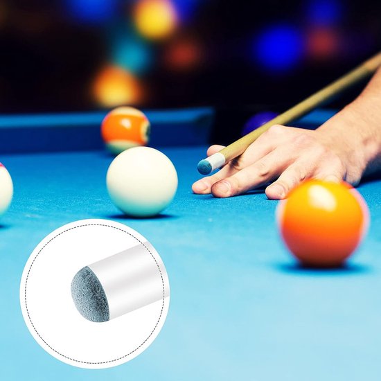 24 Stuks Slip-On Biljart Cue Tips Vervanging - 13 mm Diameter — afbeelding 3