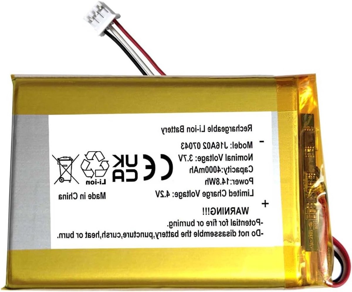 Vervangende 4000mAh 3.7V batterij voor draadloze mechanische toetsenborden, geschikt voor Q1/Q2/Q3/Q4/Q5/Q6 Pro en Max modellen