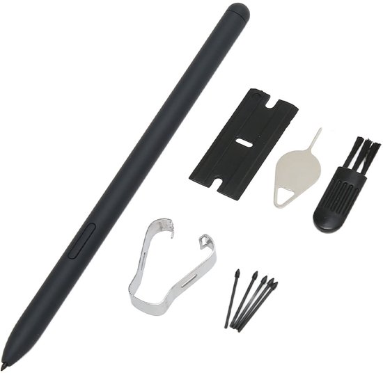 Dailygoody - Voor Tab S6 Lite Stylus - Vervangende Touch Pen - Hoge gevoeligheid - Zwart - Geschikt voor SM P615 Tablet - 5 tips inbegrepen — afbeelding 2
