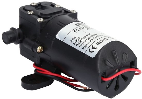 SPHProducts - Algemene diafragmapomp - Waterdrukpomp 3,5L/min - Corrosiebestendig - Zwart - Elektrische pomp - Ideaal voor watertransport - Model FL-5206 van Merkloos — afbeelding 5