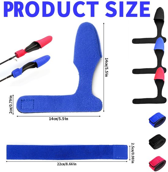Store_8 - Fishing Rod Straps - Verstelbare Hengelhouder - Bescherming voor Hengels - Zwart Blauw Rood - Anti-slip Hengelaccessoires - Geschikt voor... van Store 8 — afbeelding 5