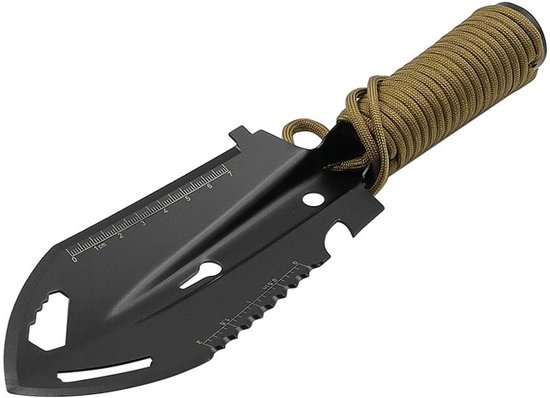 Dailygoody - Camping Schep - RVS Overlevingsschep - Multifunctionele Schep voor Buiten - Ideaal voor Kamperen - Lichtgewicht en Duurzaam - Geschikt vo — afbeelding 4
