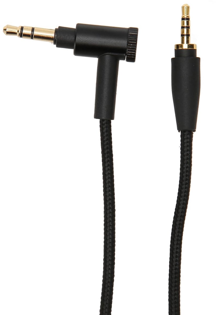 Dailygoody - Headphone Audio Cable - 3.5mm Jack - Nylon Gevlochten - 1.5M - Versterkte Geluidskwaliteit - Geschikt voor Smartphone en Tablet