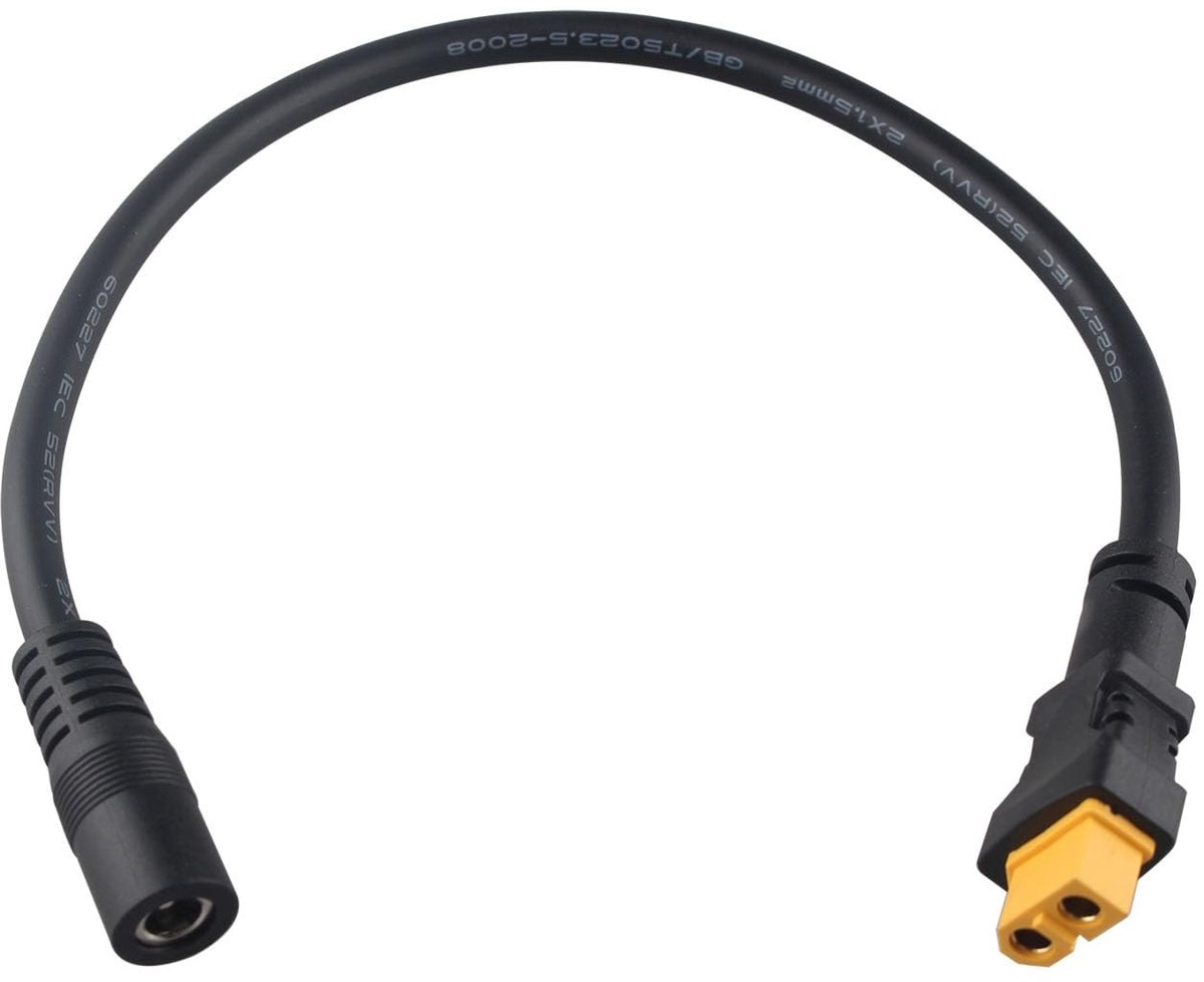 Dailygoody - DC5525 naar XT60 Adapter - Voedingskabel voor Solderen - Geschikt voor Zonne-energie - Duurzaam en betrouwbaar - Voor snelle verbinding -...