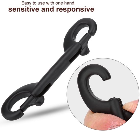 Dailygoody - Dubbele End Bolt Snap - Roestvrij staal - Duurzaam en stevig - Ideaal voor duikers - Veerbelaste duimvergrendeling - Gemakkelijk te gebru — afbeelding 5