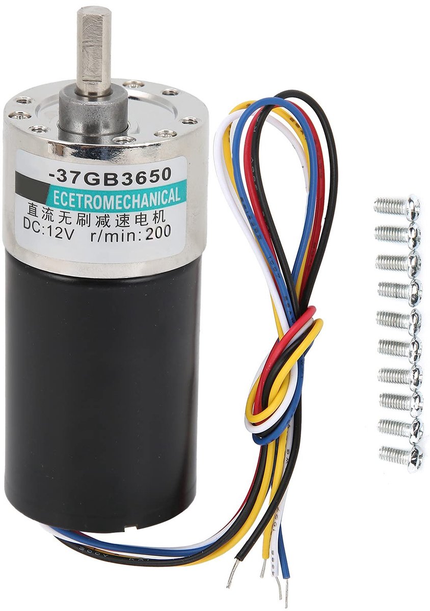 Dailygoody - Precisie Reducatiemotor - Borstelloze Motor - 200rpm/min - DC 12V - CNC Machines - Efficiënt - Duurzaam - Hoogwaardige Prestaties