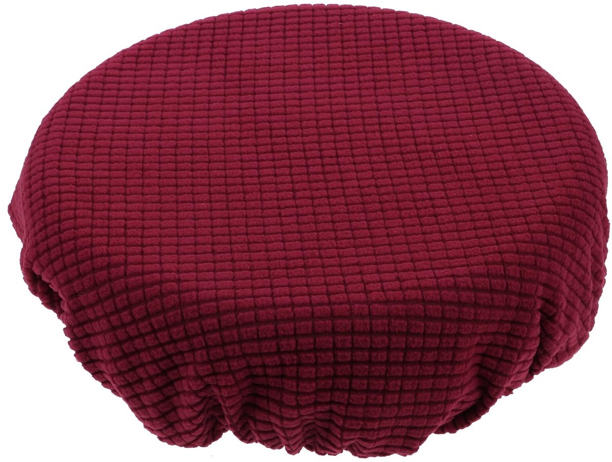Dailygoody - Ronde krukhoes - Stoelhoes - Bescherming voor eetkamerstoelen - Rood - Afdekk