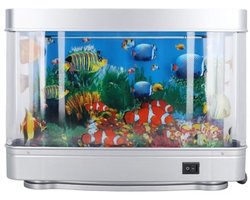 Dailygoody - Nep Led-Aquarium - Nachtlampje - Decoratief en sfeervol - 11,73 inch - Kunstmatige aquariumlamp - Geschikt voor slaapkamer en kinderkamer