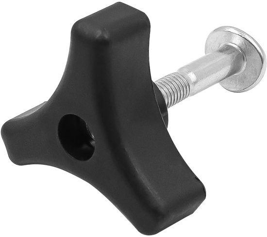 4 stuks delige set universele grasmaaierhandgrepen - vleugelmoeren en -bouten - grasmaaieraccessoires - reserveonderdelen voor tuinmachines - compatibel met de meeste leuninghandgreepmoeren van grasmaaiers - zwart van Merkloos	 — afbeelding 4