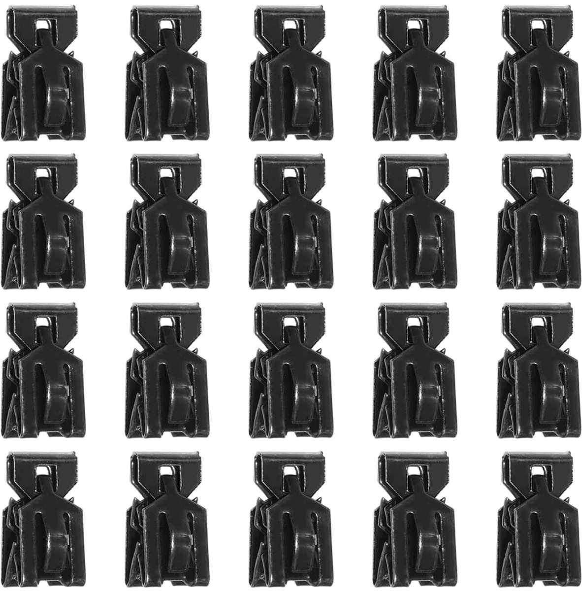 Dailygoody - Clips Voor Deurpanelen - Bekleding Clips - Universeel - Zwart - Kofferbakvoering Clips - 20 Stuks - Geschikt Voor Binnenpanelen