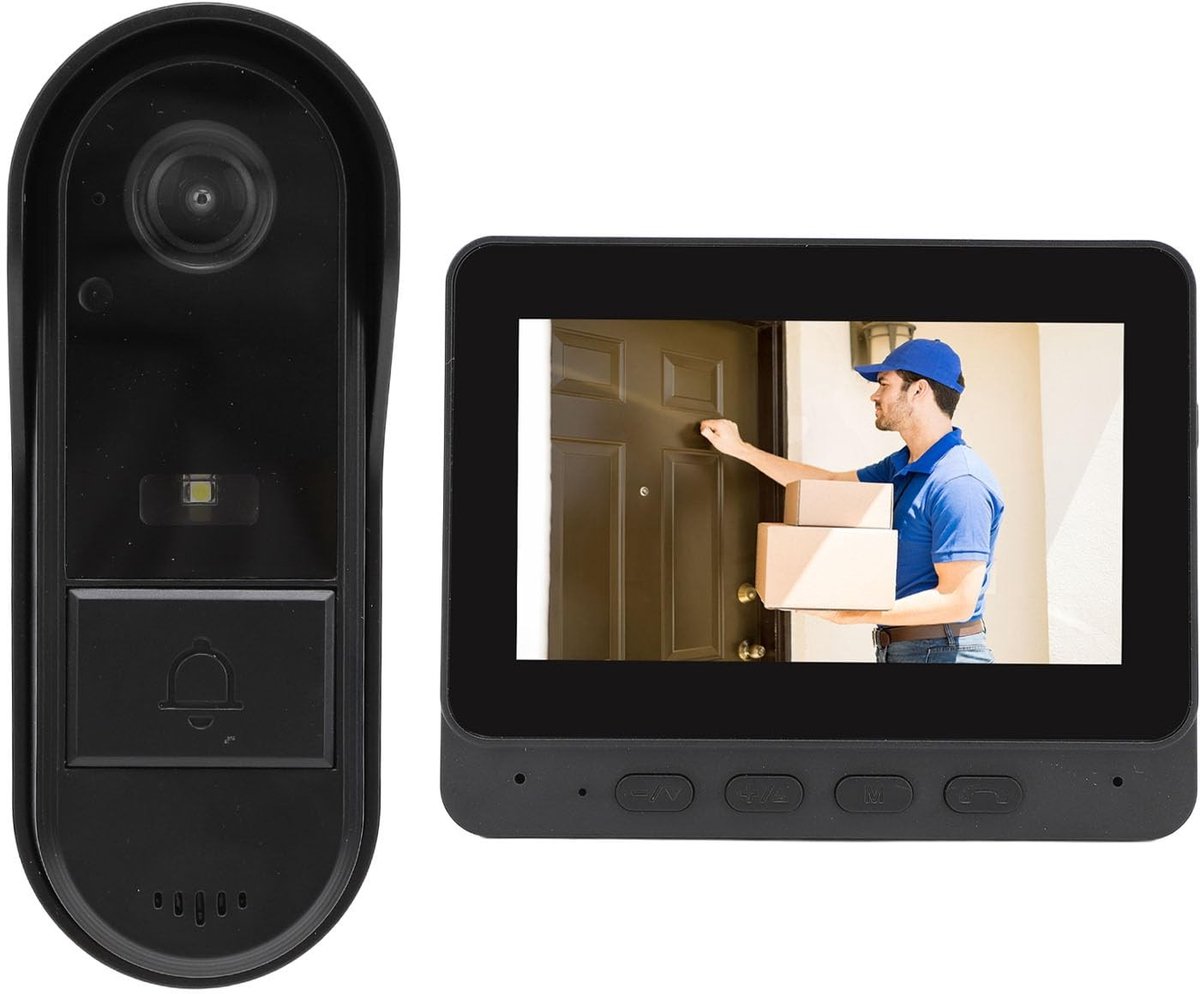 Solidchoice - Dailygoody - Draadloze Video Deurbel 1080P met Nachtsicht en Intercom