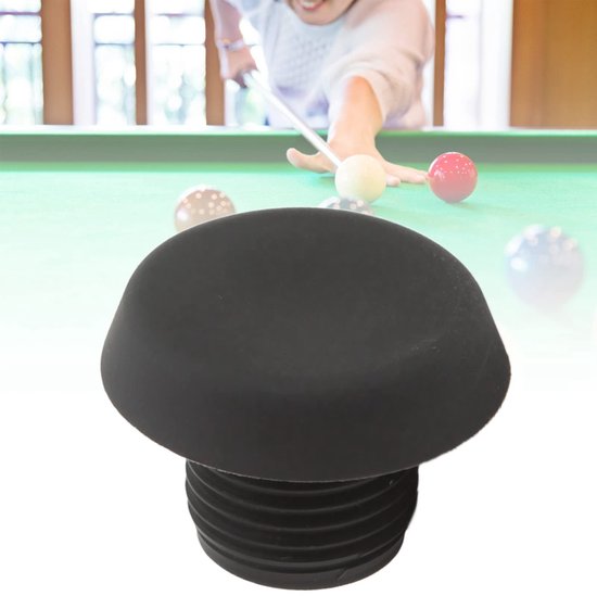 Solidchoice - Dailygoody - Biljartkeu Beschermende Rubber Dop - Onderste Bumper - Standaard Formaat - Anti-botsing - Ideaal voor Biljart - Zwart Plastic — afbeelding 5