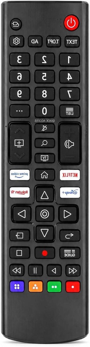 Universele Afstandsbediening - TV Bediening - Smart TV Bediening - Direct Klaar Voor Gebruik - 77 inch - Zwart