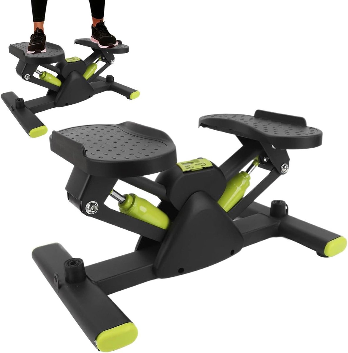 Stapapparaat - Fitnessapparaat - Thuis trainen - Zijdelingse beweging - 6.3 kg - Groen
