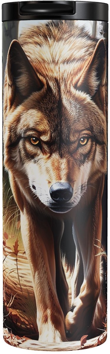 Autumn Approaching - Wolf - Thermosbeker 500