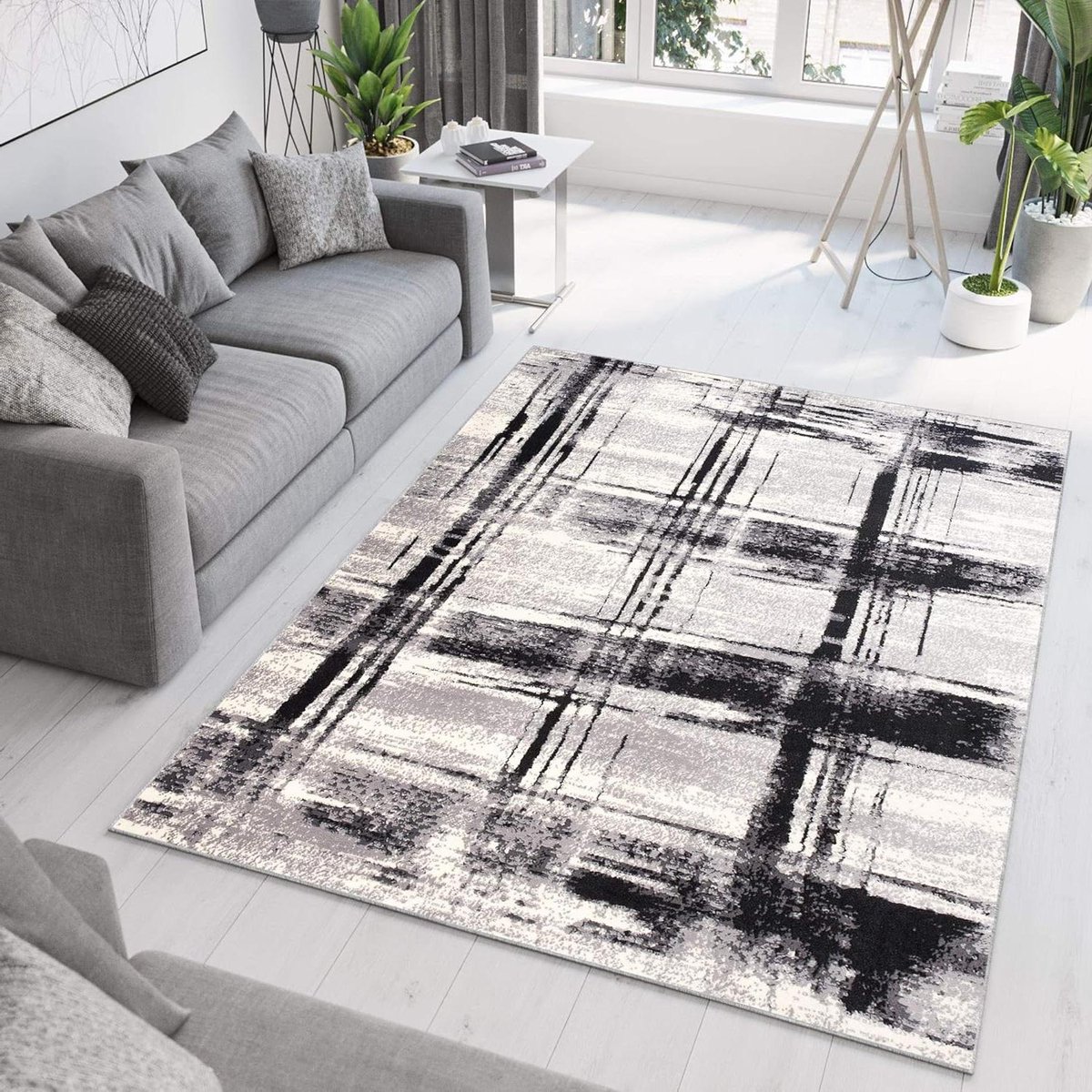 Woonkamer Vloerkleed - Abstract Tapijt - Ruimte Aankleden - Ondersteunt vloerverwarming - 
