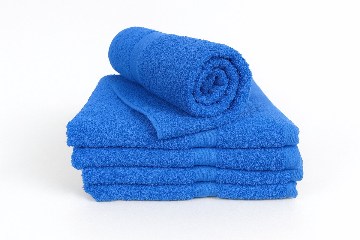 Handdoeken blauw 50x100cm set van 10 - 100% Katoen 400g/m2