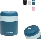 Kambukka Bora - Lunchbox - 600 ml - Voedselcontainer houdt 9 uur warm & 100 % Lekvrij - Lunch beker on the go - Deep Teal