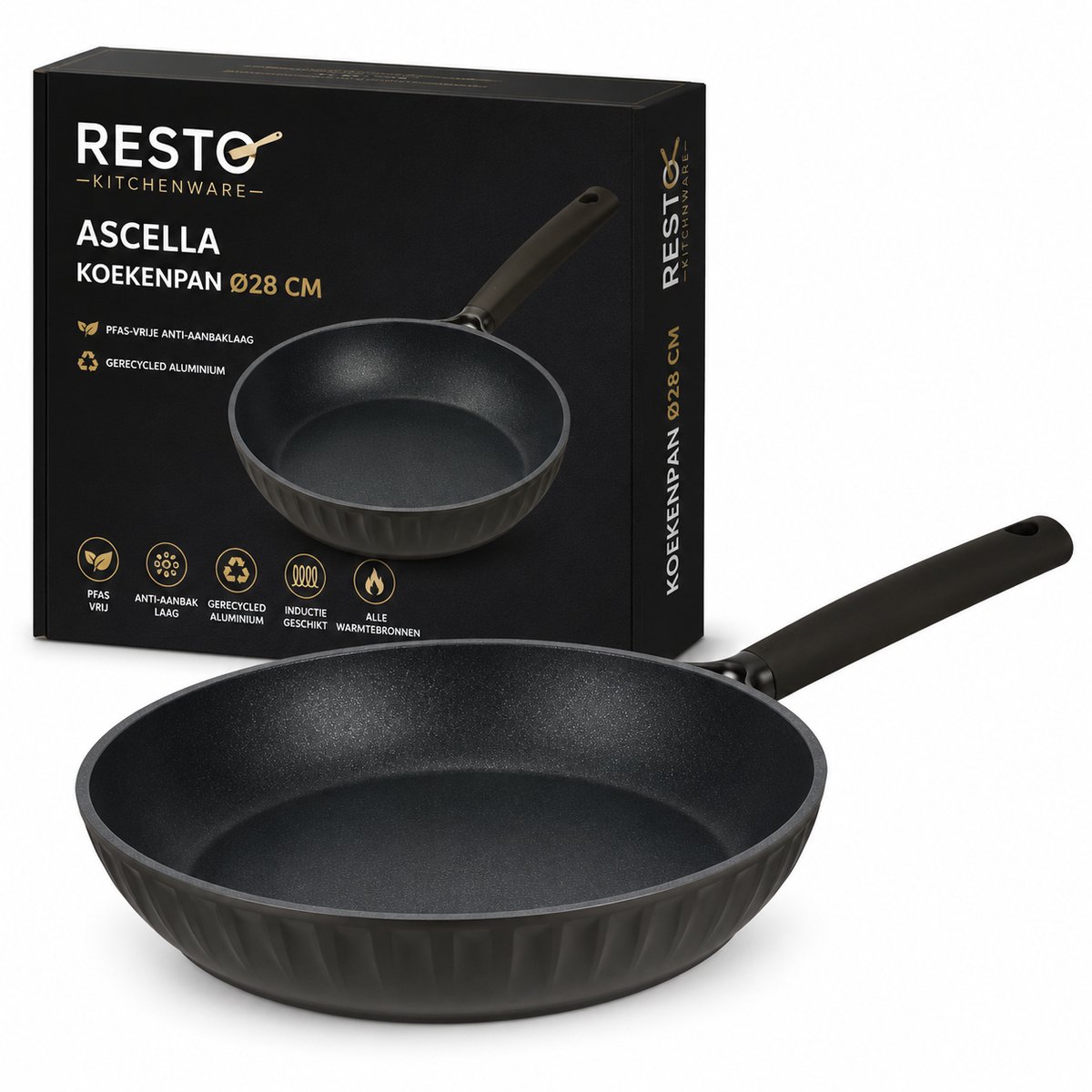 RESTO 94011 Ascella Koekenpan - Rond Ø28 - Hoogte 6.0 cm